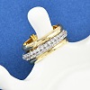 Brass Micro Pave Cubic Zirconia Finger Rings RJEW-D325-01PG-06-2