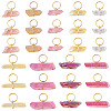 45Pcs 9 Styles Electroplated Natural Quartz Crystal Pendants PALLOY-TAC0226-2