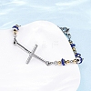 201 Stainless Steel Link Chain Bracelets BJEW-A032-01GP-02-5
