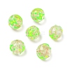 Luminous Handmade Enamel Gold Sand Glass Beads Strands LAMP-U004-08B-2