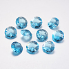 Faceted Glass Rhinestone Charms RGLA-F051-10mm-202-1