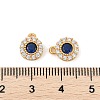 925 Sterling Silver Clear & Dark Blue Cubic Zirconia Flat Round Charms STER-NH0001-78G-3