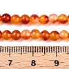 Dyed Natural White Jade Beads Strands G-T140-4mm-A13-5