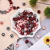 WEWAYSMILE 45Pcs 3 Styles 15mm Silicone Round Beads Making Kit JX488A-3