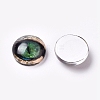 Glass Cabochons GLAA-WH0015-22F-05-1