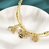 Brass Micro Pave Clear Cubic Zirconia Charm Bangles for Women BJEW-Z089-04P-3