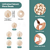  100Pcs 5 Styles Unfinished Natural Wood European Beads WOOD-TA0001-84-4
