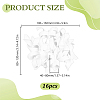 16Pcs Flower Polyester Ornament DIY-HY0003-34D-2