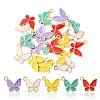 20Pcs 5 Colors Alloy Enamel Pendants ENAM-YW0002-99-1