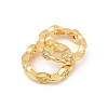 Brass Clear Cubic Zirconia Bead Frame KK-D375-33G-01-2