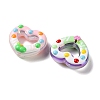 Transparent Acrylic Enamel Beads OACR-P038-04B-M-2