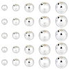 500Pcs 5 Styles Rack Plating Brass Beads KK-BBC0023-24S-7