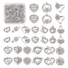 32PCS 16 Style Alloy Rhinestone Pendants ALRI-TA0001-16-1