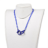 Personalized ABS Plastic Cable Chain Necklaces NJEW-JN03254-05-4