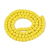 Opaque Frosted Glass Beads Strands GLAA-N072-01A-B03-2