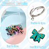 13Pcs 13 Styles PVC Plastic Bowknot Keychains KEYC-TA0001-55-4