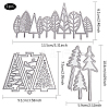 Christmas Tree Frame Carbon Steel Cutting Dies Stencils DIY-CP0001-06-2