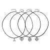 4pcs Alloy Pendant Necklaces NJEW-JN04889-1