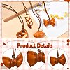 4Pcs 4 Styles PVC Simulated Bread Pendant Decorations ST-CJ0028-11-3