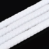 Opaque Solid Color Glass Beads Strands GLAA-N026-3x6mm-02-1