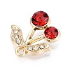 Alloy Rhinestone Pendants PALLOY-T090-58KCG-2