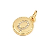 Brass Micro Pave Clear Cubic Zirconia Charms CU-CBA56CE-12G-Q-2