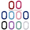 10Pcs Spray Painted Alloy Spring Gate Rings FIND-YW0001-83-1