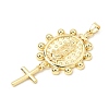 Brass Big Pendants KK-CBA459D-02G-02-2