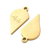 304 Stainless Steel Split Pendants STAS-H235-03D-G-3
