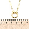 Brass Ring Link Paperclip Chain Necklaces X-NJEW-A042-05G-3