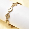 12 Constellations 304 Stainless Steel Link Chain Bracelets BJEW-I239-01G-01-1