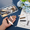DIY Blank Rectangle Alloy Pendants Making Kits DIY-AN0001-11-4