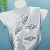 4Pcs 2 Styles Alloy Glass Cabochons DIY-GF0013-79-4