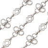 304 Stainless Steel Clover & Rhombus Link Chains SA-CBAE0F2-07P-1