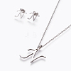 304 Stainless Steel Jewelry Sets SJEW-L141-052N-1