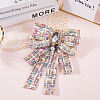 Bowknot Polyester Brooches for Backpack Clothes JEWB-WH20006-10A-3