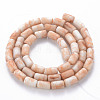 Opaque Baking Painted Crackle Glass Beads Strands FGLA-T004-01E-2