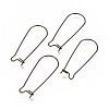 304 Stainless Steel Hoop Earrings Findings Kidney Ear Wires STAS-L216-22A-B-1