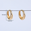 Shiny Brass Hoop Earrings DV5282-4