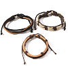 3Pcs Imitation Leather Multi-strand Bracelets PW-WG5C538-01-5