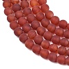 Frosted Natural Red Agate Beads Strands LS-G-F372-8mm-01-4