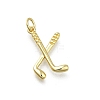 Brass Pendants KK-K400-13G-1