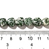 Natural Green Spot Jasper Beads Strands X-G-R190-10mm-68-5