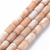 Opaque Baking Painted Crackle Glass Beads Strands FGLA-T004-01E-1