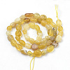 Natural Yellow Opal Beads Strands G-Q952-23-6x8-2