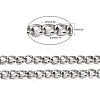 Tarnish Resistant 304 Stainless Steel Curb Chains STAS-O076-18-7