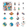 Craftdady 36Pcs 18 Styles Baking Painted Alloy Pendants FIND-CD0001-02-1