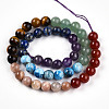 Natural Seven Chakra Stone Beads Strands G-T140-8mm-13B-1