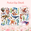 3 Sheets 3 Styles Flower PVC Waterproof Decorative Stickers DIY-WH0404-047-2