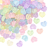 300Pcs Transparent Frosted Acrylic Beads OACR-SC0002-67-1